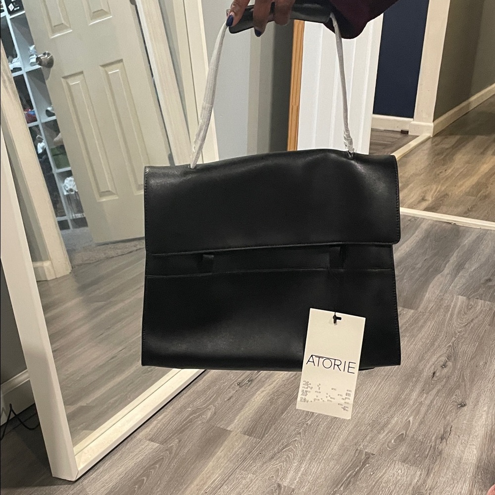 Black Leather Handbag
